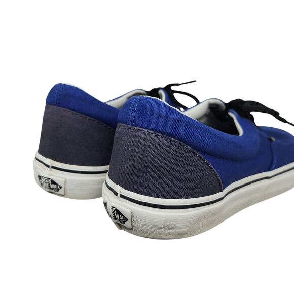 Vans Shoes Mens 12 Blue Gray White Era Low Tops Skater Skateboarding Preppy main image 11